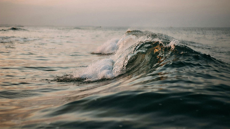 Une vague se forme et se dissout dans l'étendue de la mer — métaphore tantrique de la présence et de l'impermanence