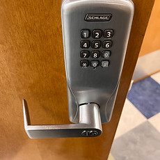Door locks with codes