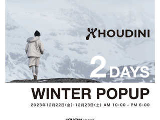 THE SHOWroom Store Event HOUDINI 2DAYS WINTER POP UP