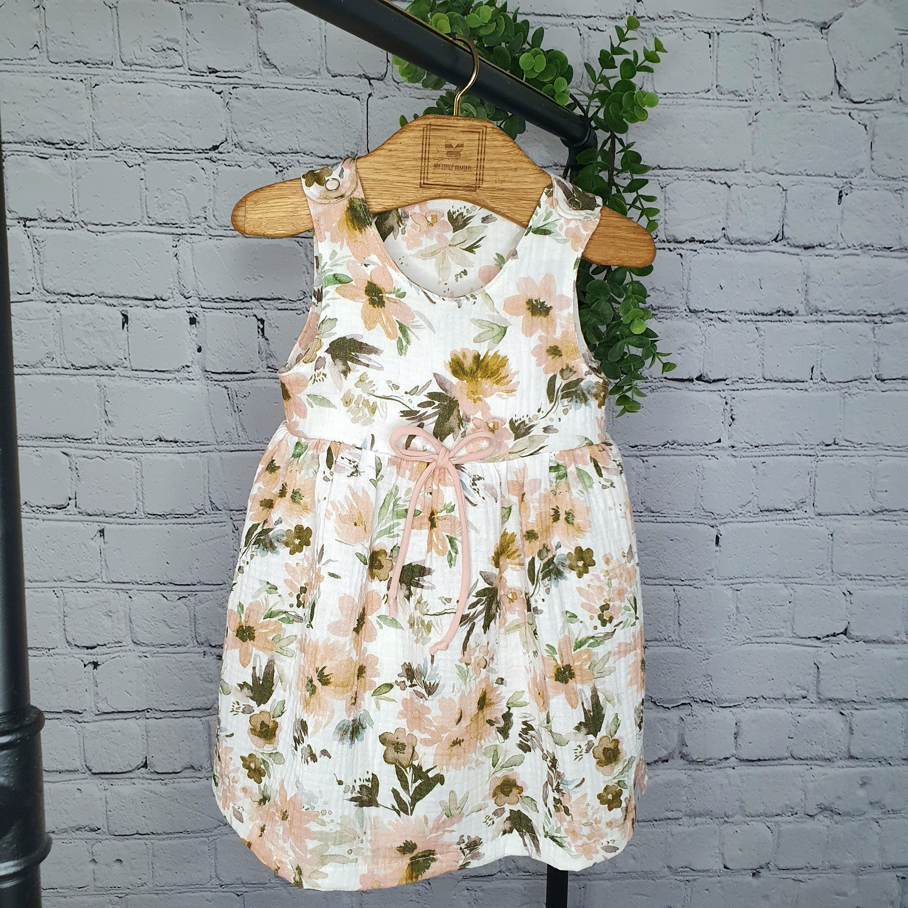 Kleid "Flower peach", Gr. 80