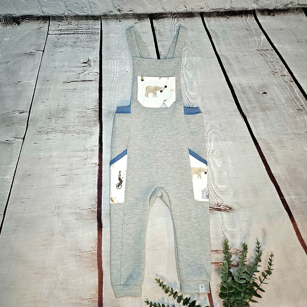 50269-Latzhose-hellgrau-mit-Taschen-mit-Zirkusmotiv-Gr. 98-