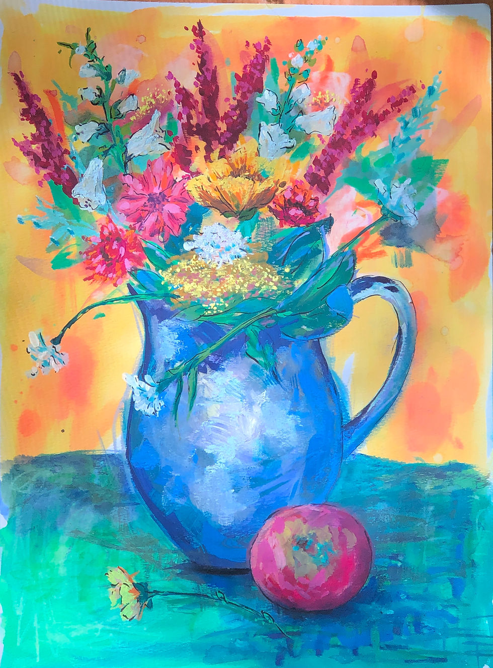 Big Blue Pitcher