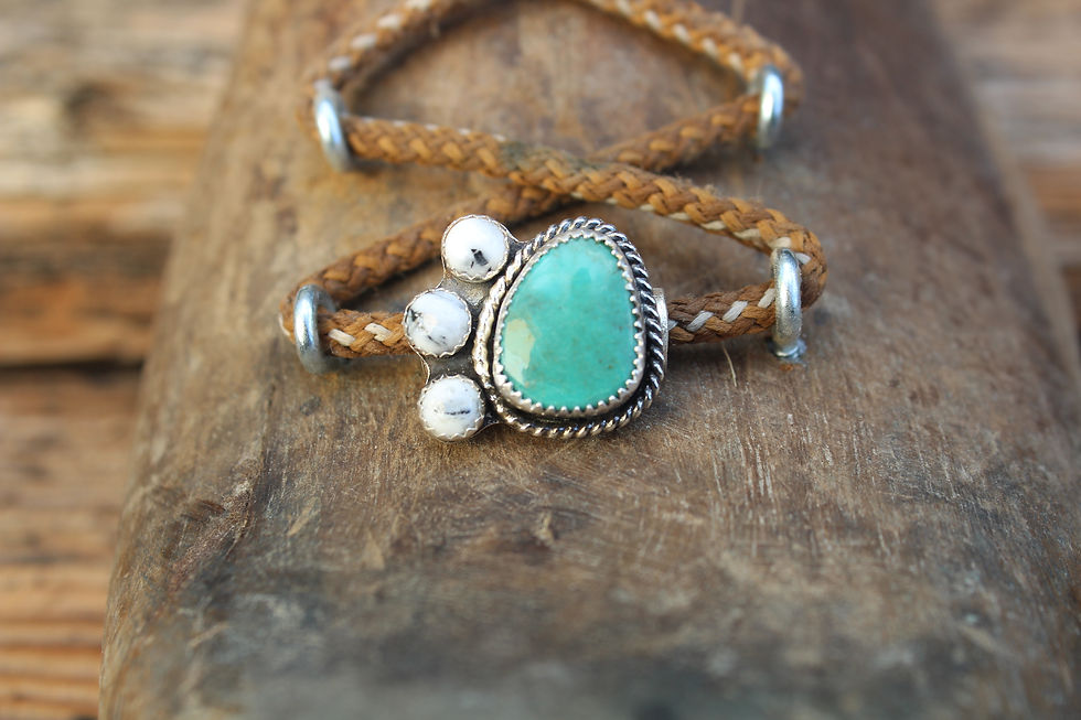 Thumbnail: Lacers No. 2 - Turquoise & White Buffalo