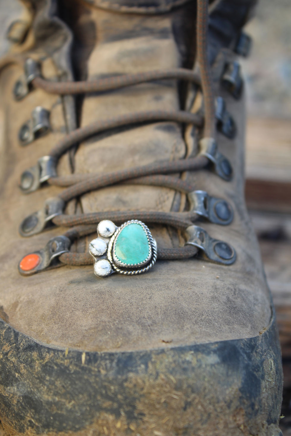Thumbnail: Lacers No. 2 - Turquoise & White Buffalo