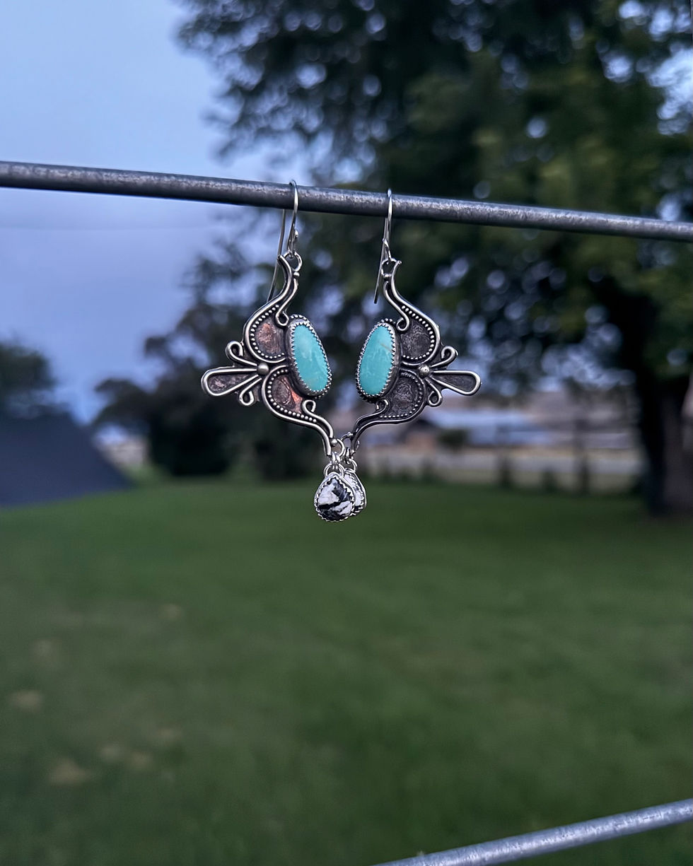 Thumbnail: Kingman & White Buffalo Earrings
