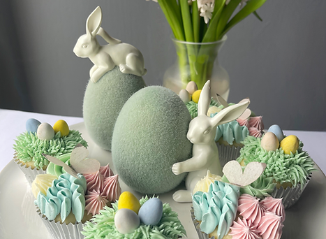 Easter Garden Cupcakes