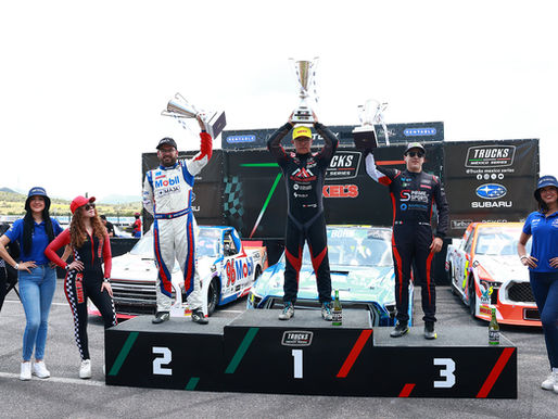 Gerardo Rodríguez, volvió al triunfo de Trucks México Series en el Súper Óvalo Potosino