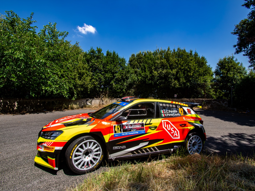 Juan Carlos Peralta y Víctor Pérez Couto suben al podio en el ERC Rally di Roma