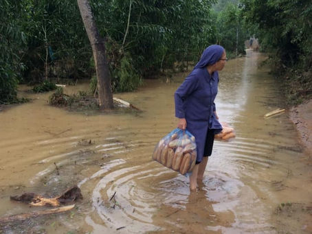 Le dévouement des Soeurs lors des inondations