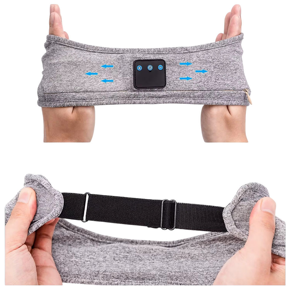 תמונה ממוזערת: אוזניות אלחוטיות עם רצועת ראש – נוחות לשינה, מדיטציה וספורט SilentRest