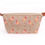 Thumbnail: flamingo jute cosmetic bag