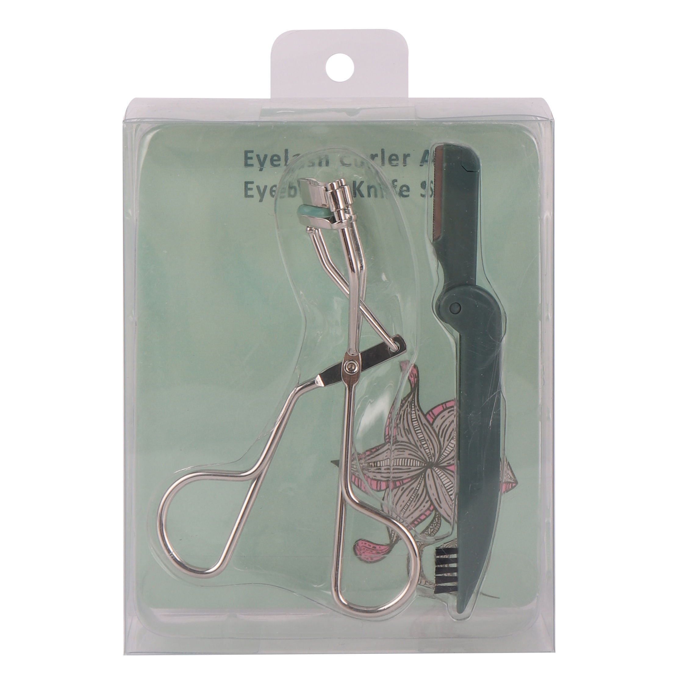 Eyelash curler eyebrow tweezers set