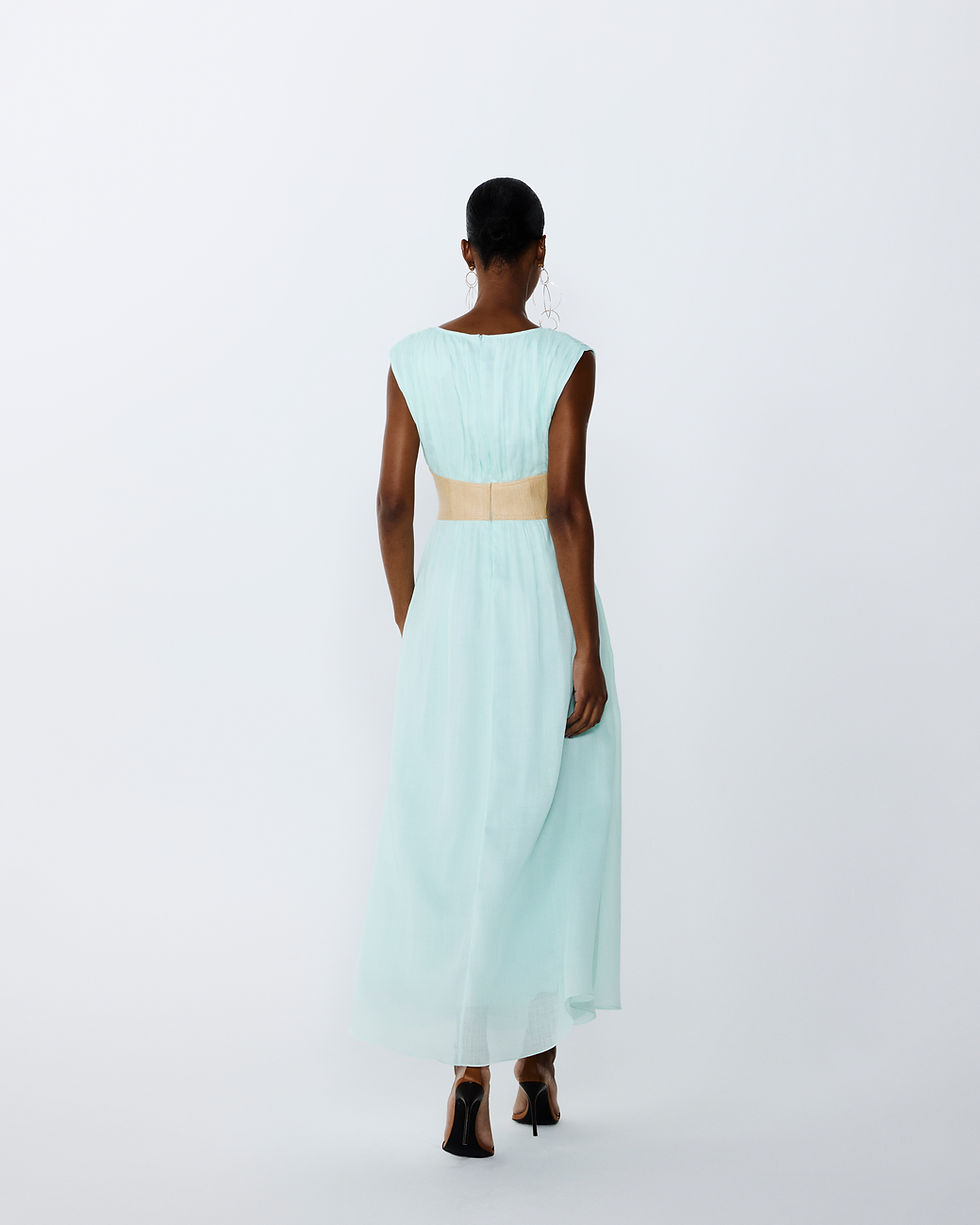 Miniatura: Vestido midi ráfia organdy  - Essenciale