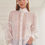 Miniatura: Blusa Emy chiffon e renda branca LN Brand
