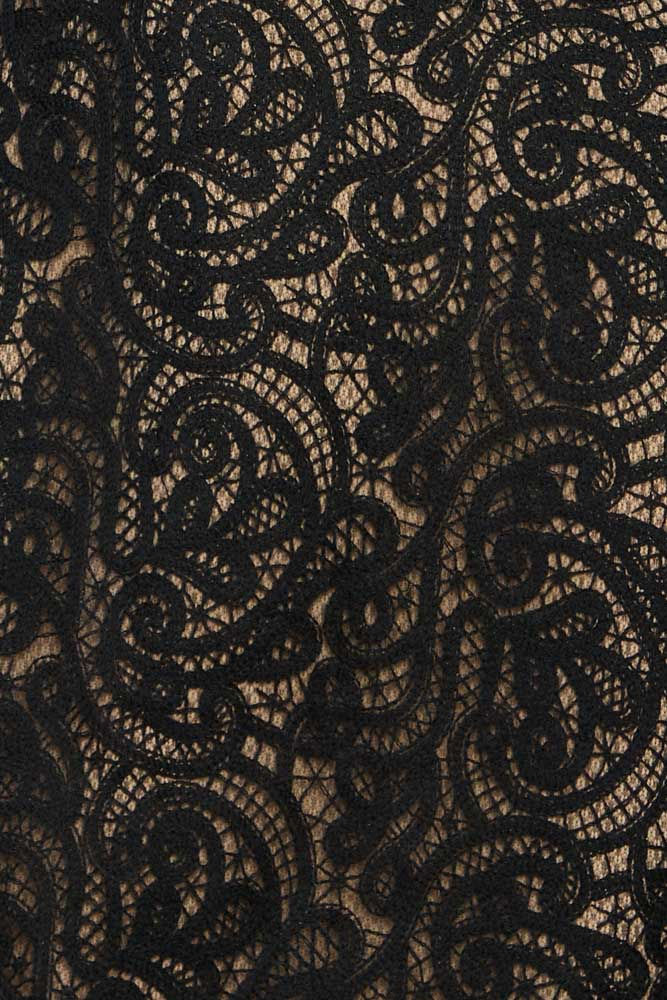 Thumbnail: Vestido midi Ruby renda Fabulous Agilita preto