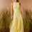 Thumbnail: Vestido longo seda nesgas Agilita amarelo manteiga