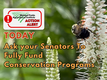 Action Alert: Call Your Senators TODAY - Ask Them to Fully Fund Conservation Programs