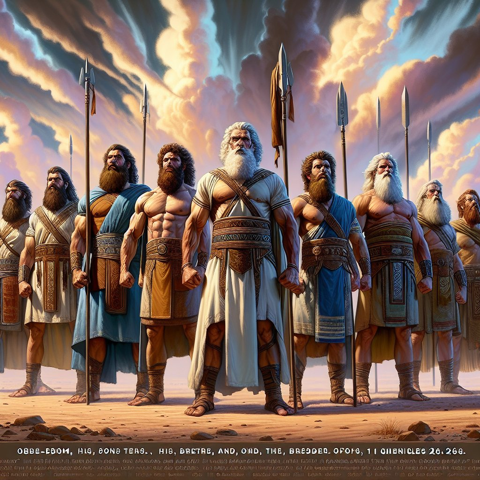 20261015 | 특새묵상 | 오벧에돔의 가문처럼… Like the Household of Obed-Edom | 대상/1Chron 26:1~19