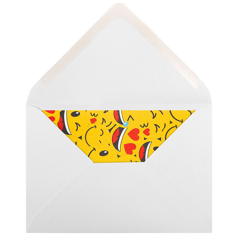 Miniaturbild: Postkarte „Emojis All-over“, DIN A6, 300 g/m², im weißen Umschlag