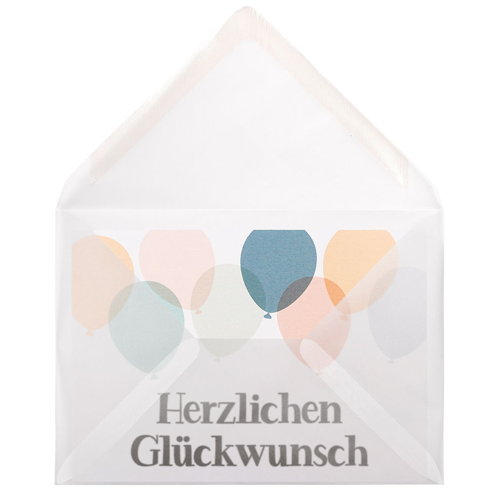 Miniaturbild: Postkarte „Ballons Vintage Pastell“