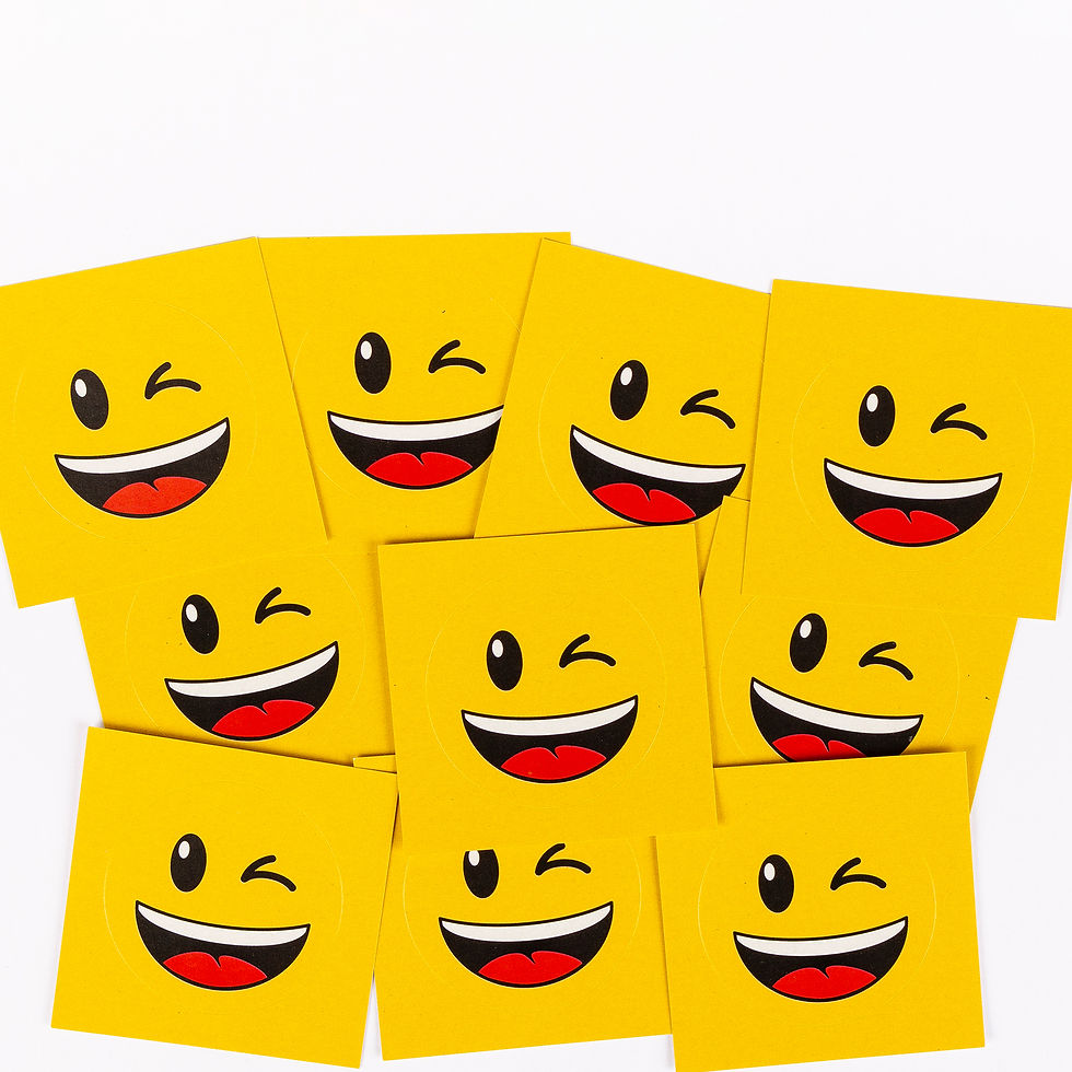 Miniaturbild: 10er-Set Sticker „Emoji Wink“