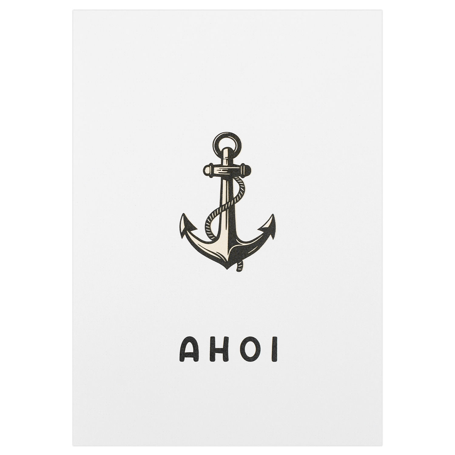 Postkarte „Ahoi Sand“