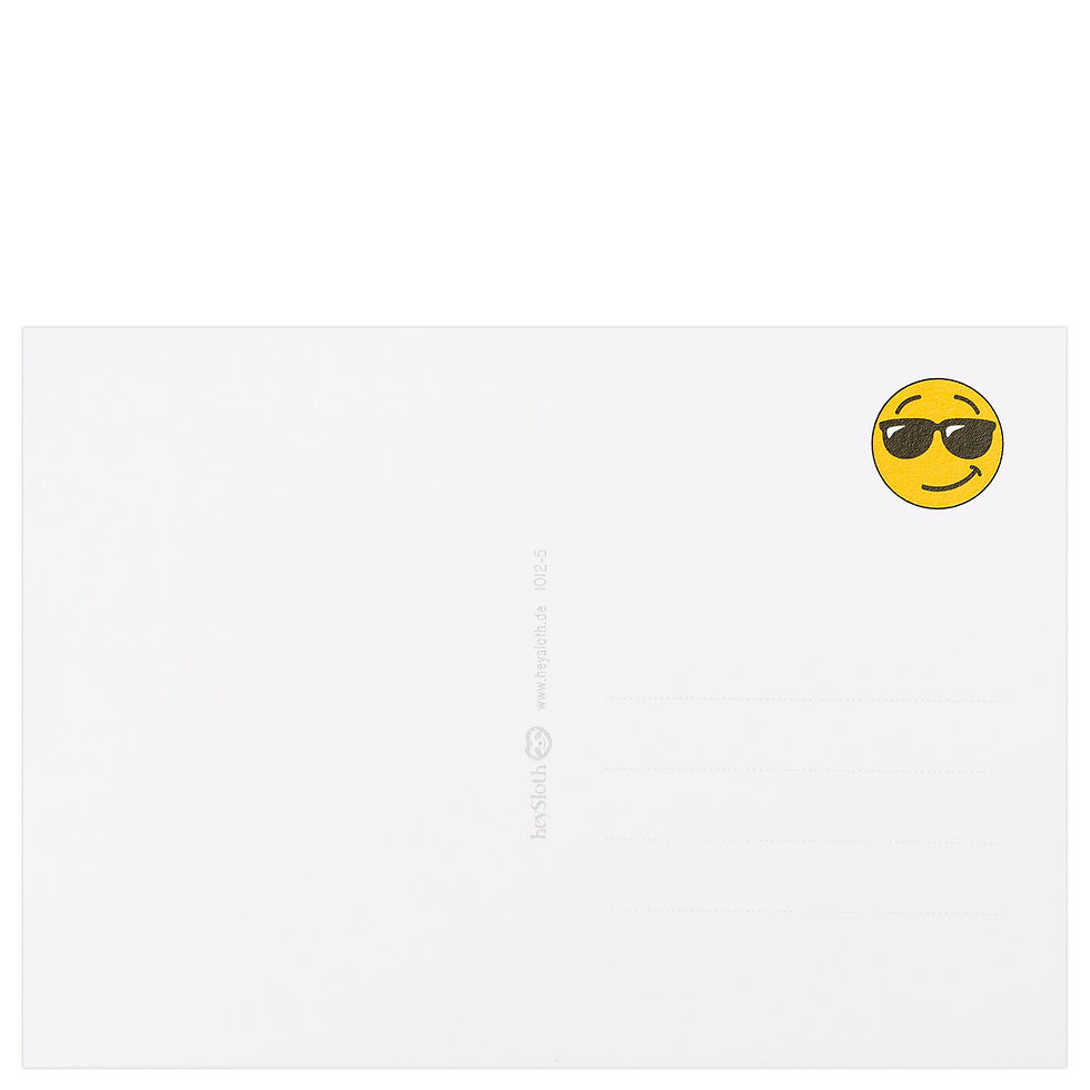 Miniaturbild: Postkarte „Emoji Shades“