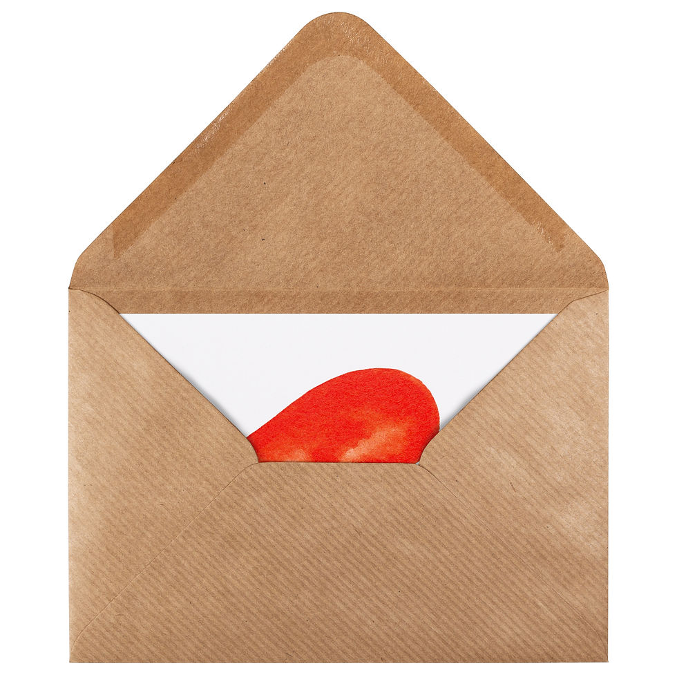 Miniaturbild: Postkarte „Herzensangelegenheit“, DIN A6, 300 g/m², im braunen Umschlag