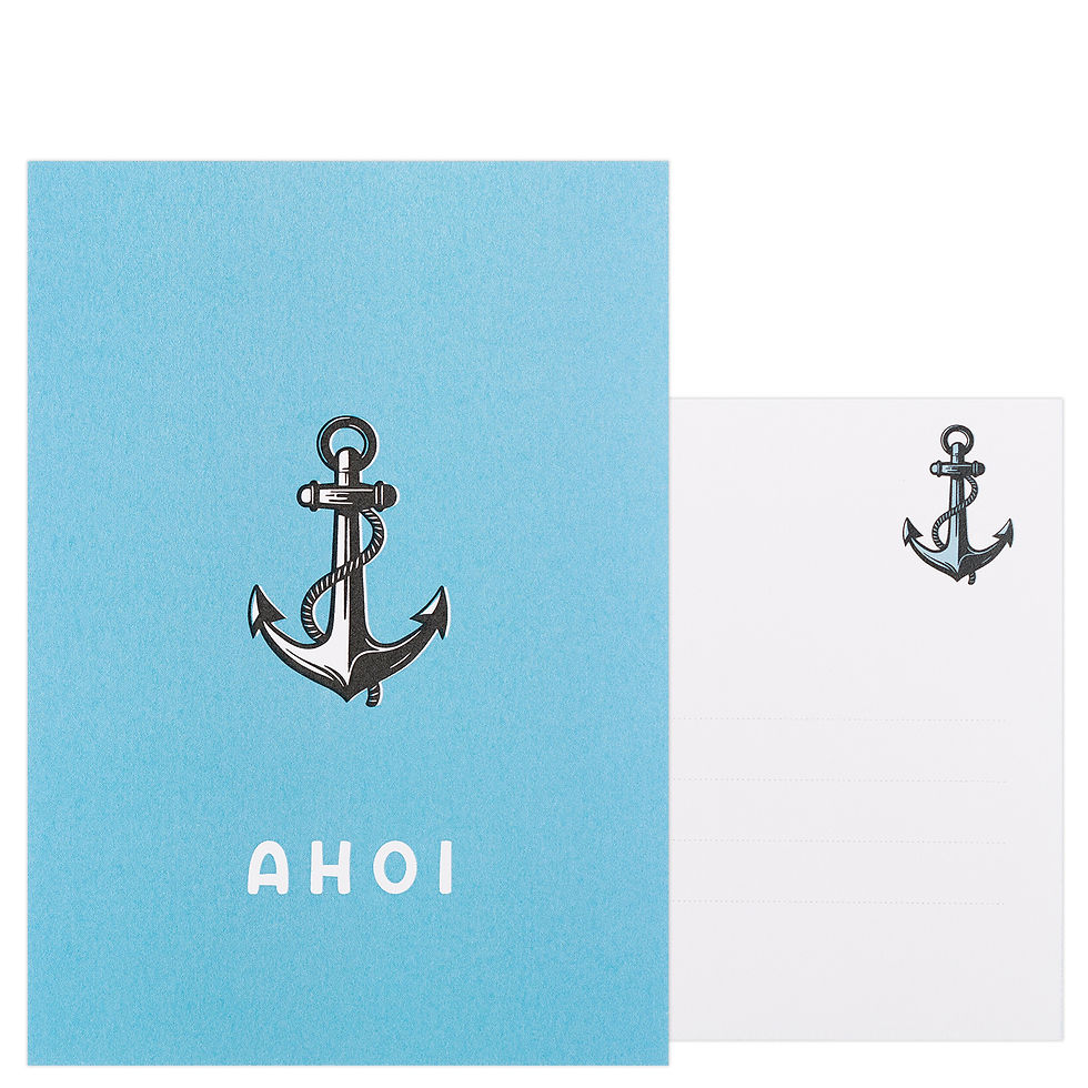 Miniaturbild: Postkarte „Ahoi Sky“, DIN A6, 300 g/m², Vorder-/Rückseite