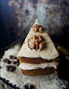 Homemade Coffee & Walnut Cake