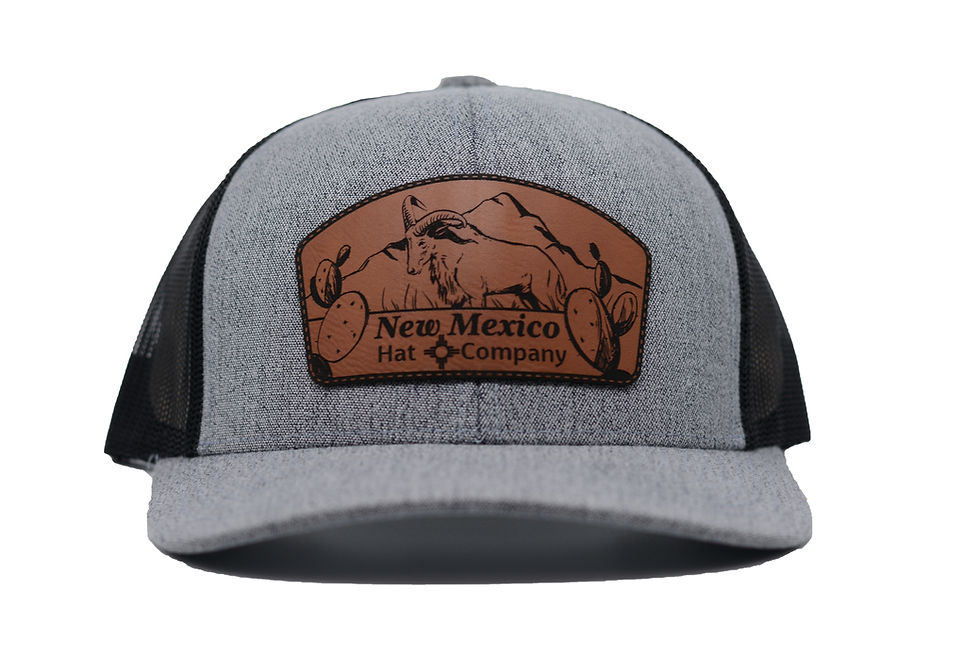 New Mexico Hat Co. Barbary Sheep Rawhide Patch Hat
