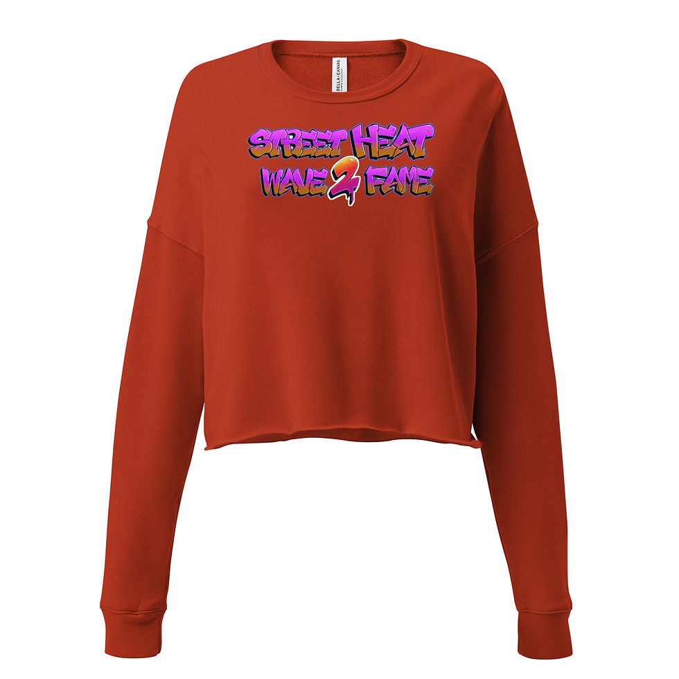 Thumbnail: Street Heat Graffiti Crop Sweatshirt
