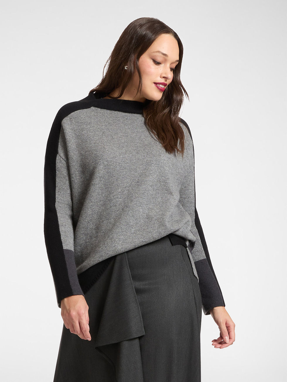 ELENAMIIRO' Maglia colour block in lana