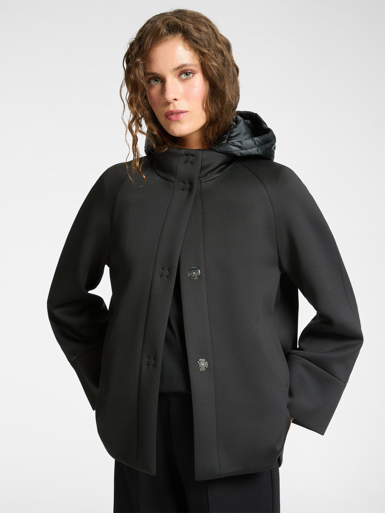 ELENAMIIRO'  Caban in tessuto scuba