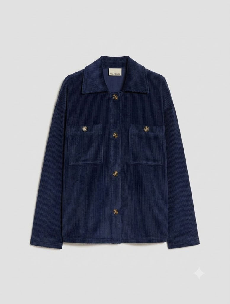 Miniatura: PENNYBLACK - Giacca camicia in jersey velluto