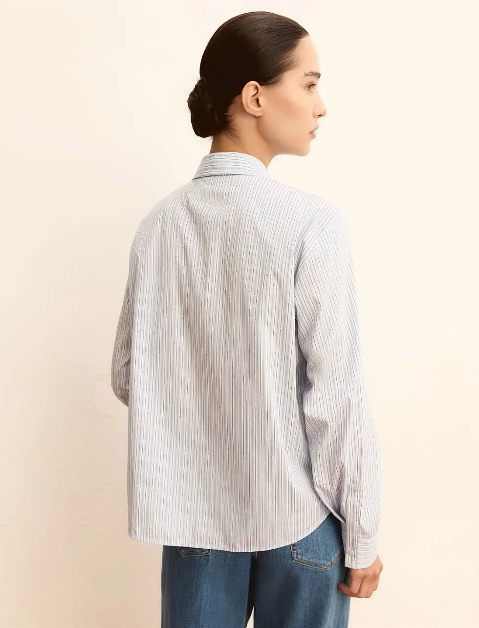 Miniatura: EMME  -   CAMICIA AMPIA IN POPELINE STRETCH