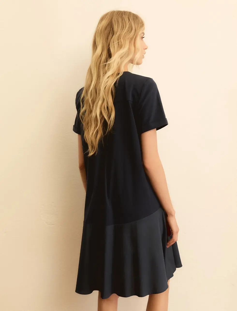 Miniatura: EMME  -   ABITO CON BALZA IN JERSEY - NAVY