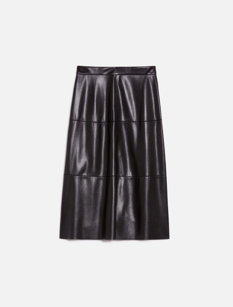 Miniatura: PENNYBLACK Gonna midi in jersey spalmato