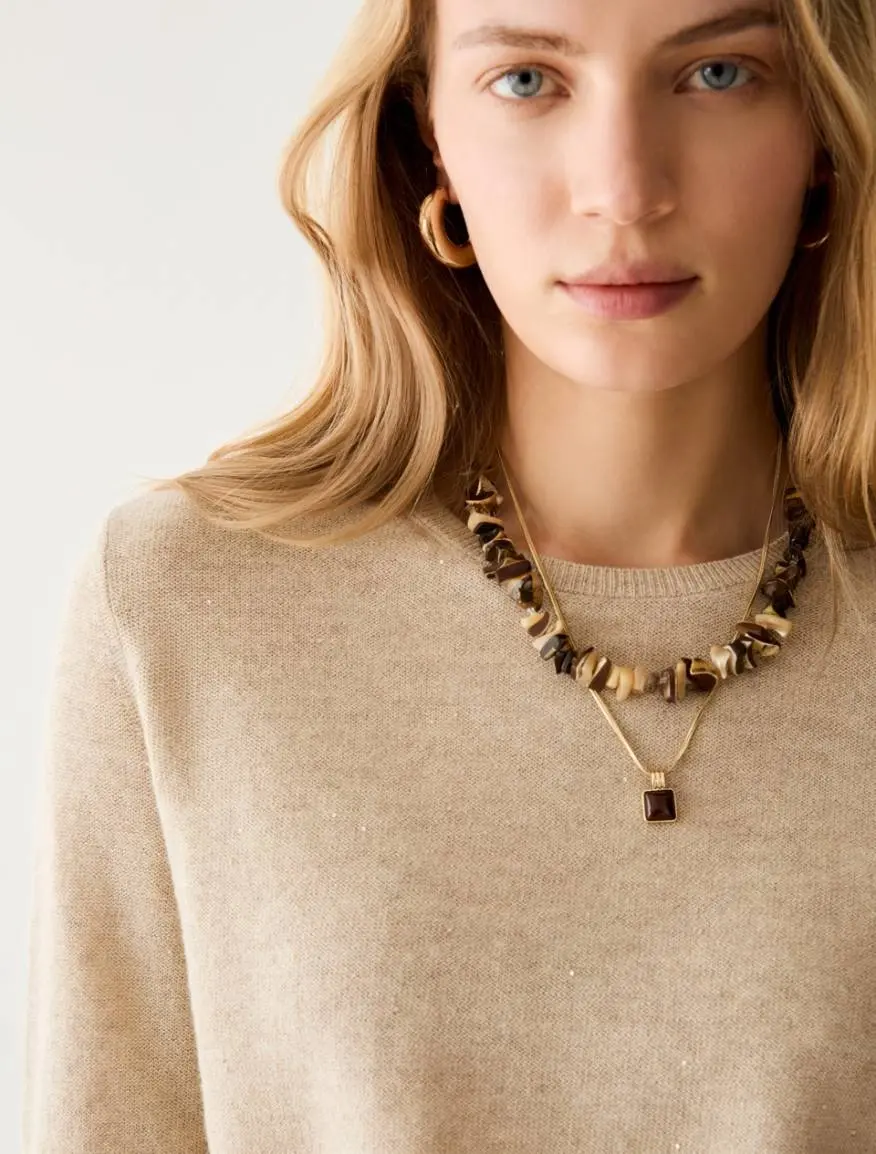 Miniatura: PENNYBLACK - Maglia con micro-paillettes