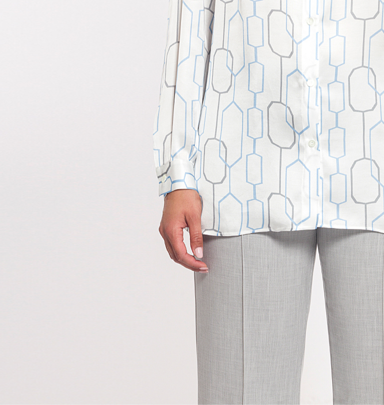 Miniatura: GAIA LIFE - Camicia in viscosa con stampa