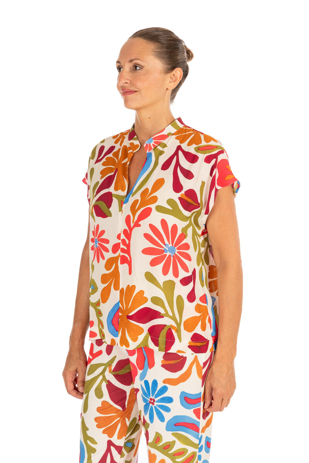 DIANA GALLESI - Blusa in popeline stampato