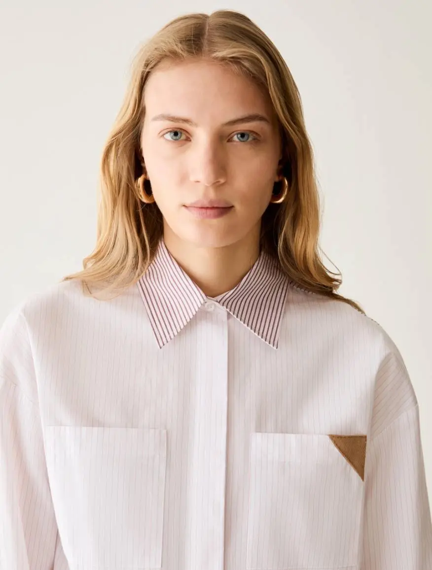 Miniatura: PENNYBLACK - Camicia boxy fit a mix di righe