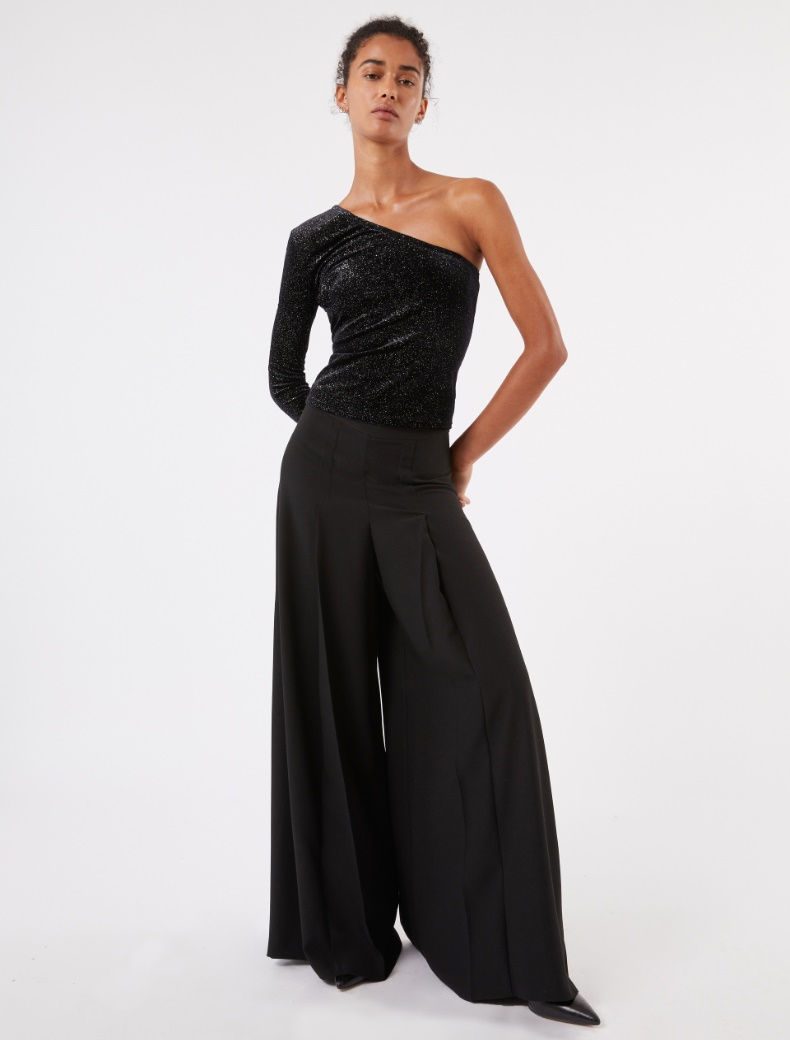 Miniatura: PENNYBLACK Top monospalla in jersey glitter