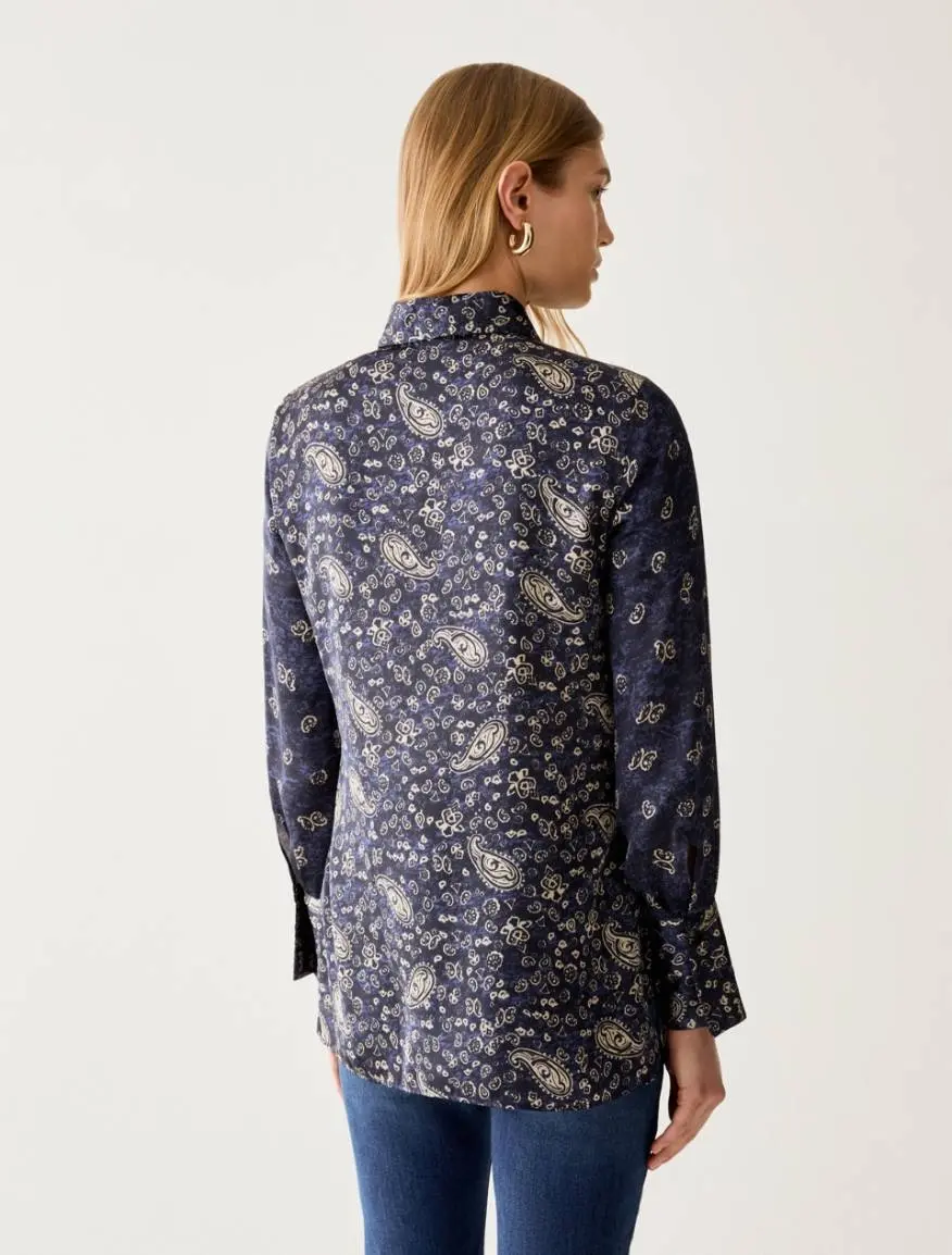 Miniatura: PENNYBLACK - Camicia in raso a fantasia