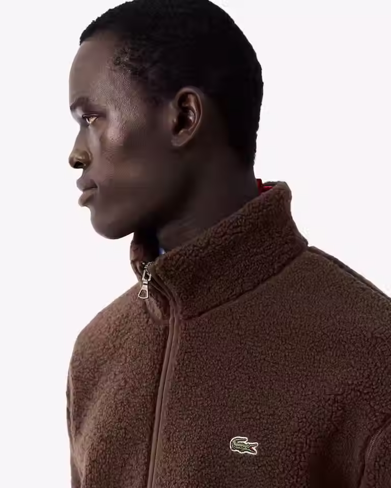 Miniatura: LACOSTE - Giacca a collo alto in sherpa