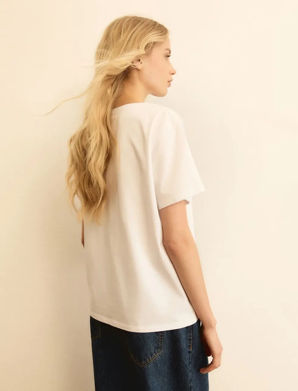 Miniatura: EMME  - T-shirt stampata - BIANCO LANA