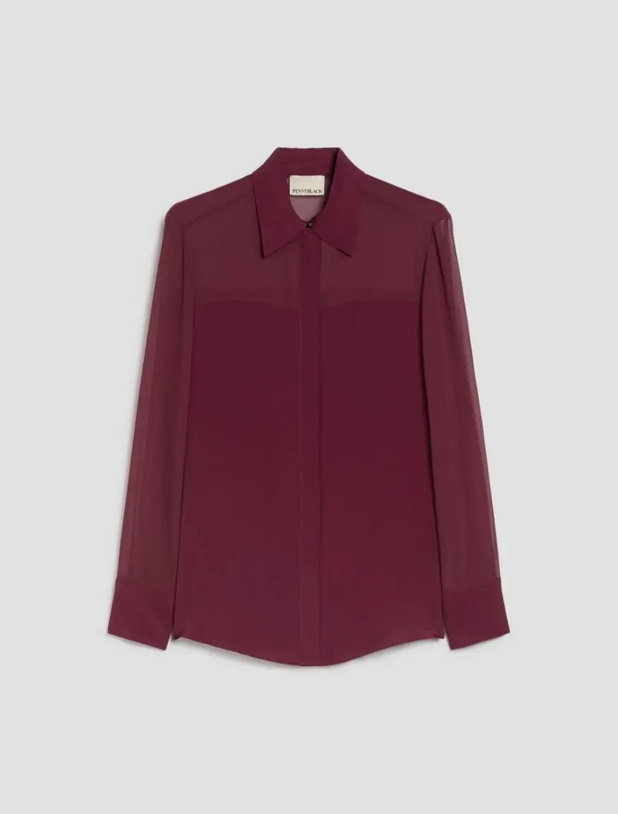 Miniatura: PENNYBLACK - Camicia in mix di materiali