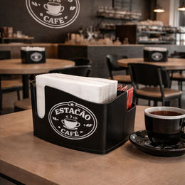 Porta Guardanapos de Mesa para cafeterias e restaurantes