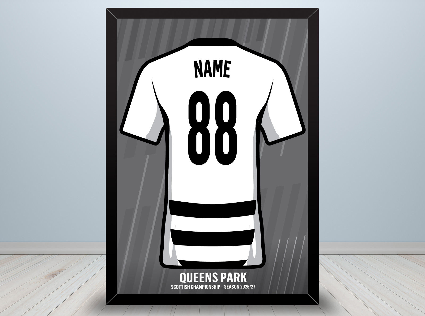 Queen's Park Shirt A4 Print (unframed)