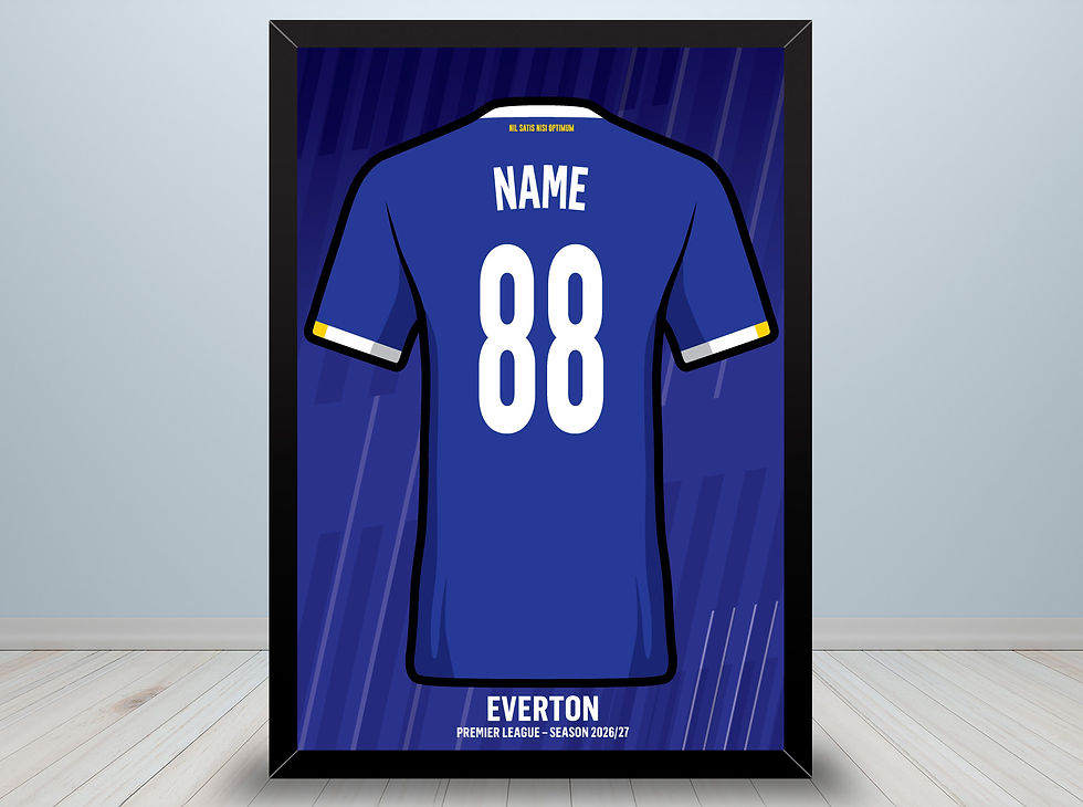 Thumbnail: Everton Shirt A4 Print (unframed)